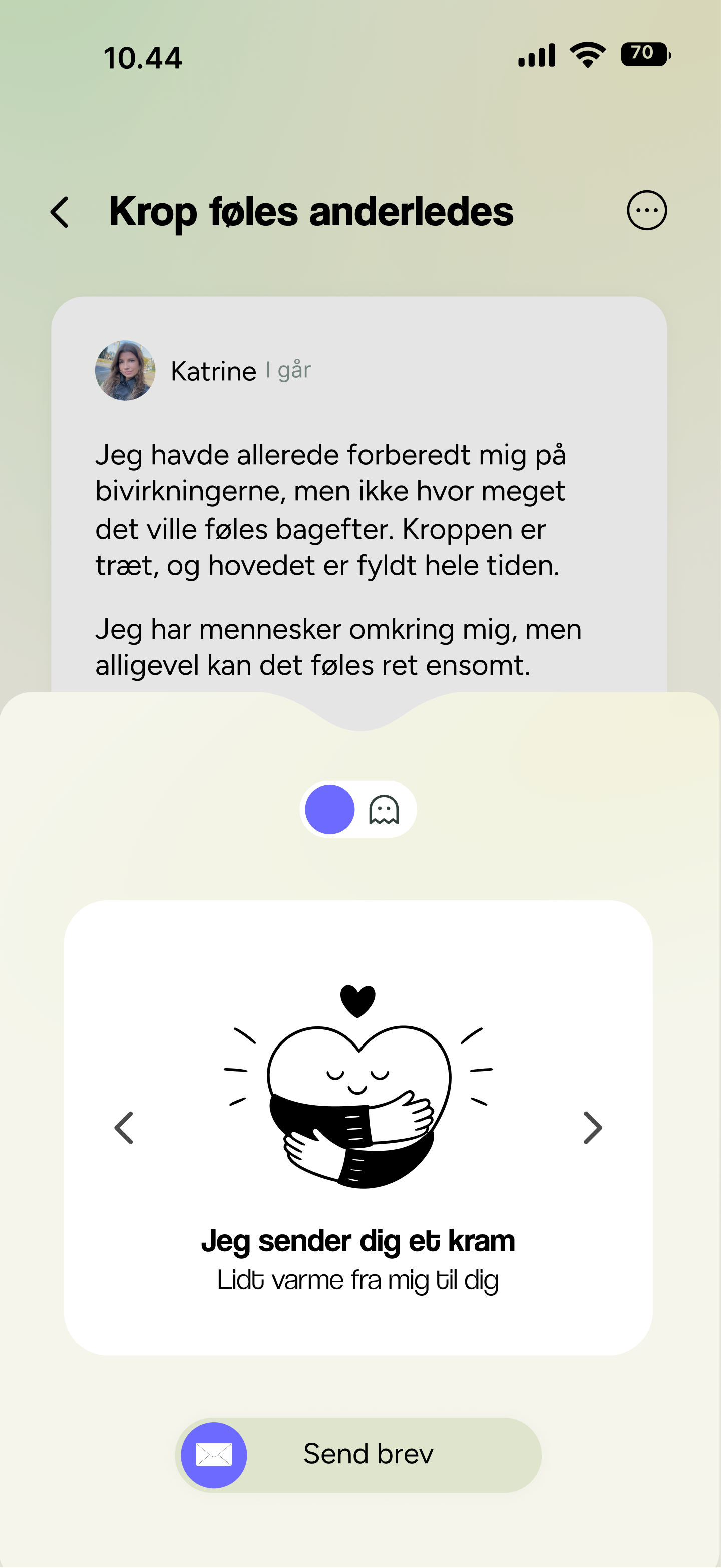 Mit design til UngeKræfter – Breve