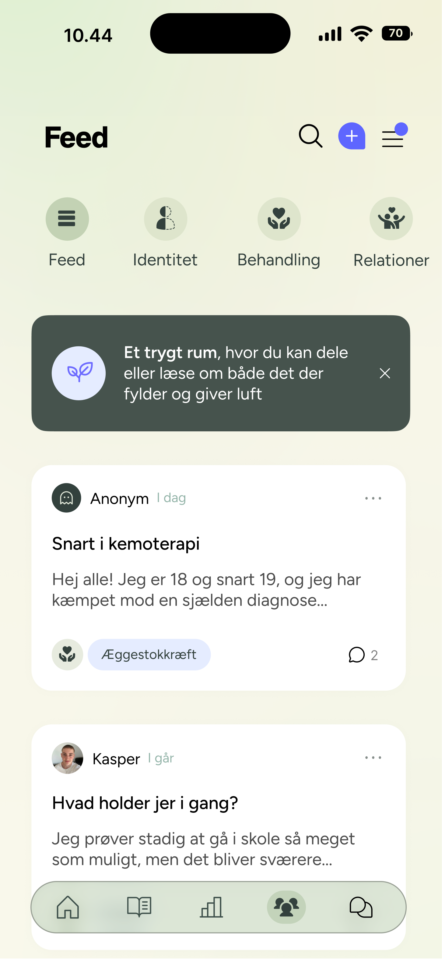 Mit design til UngeKræfter – Feed