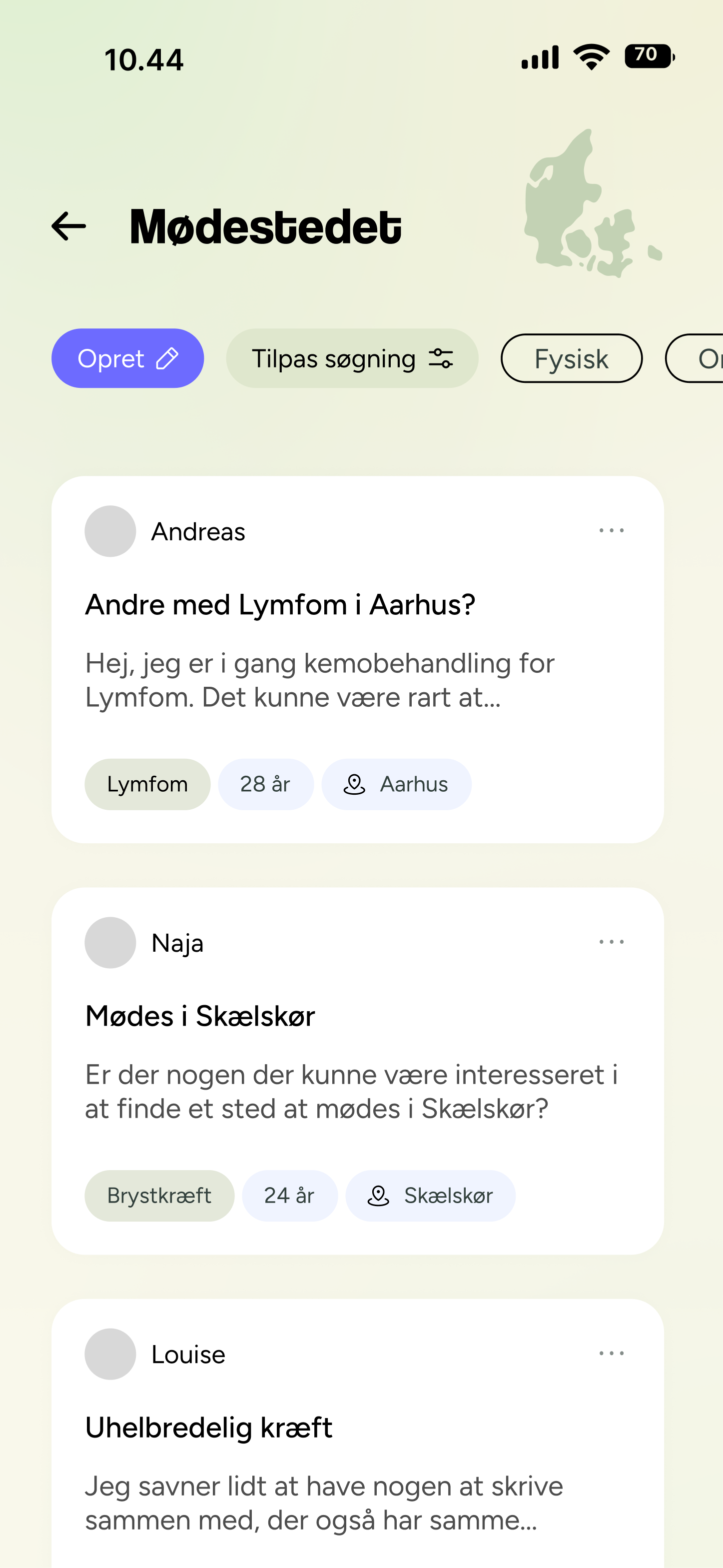 Mit design til UngeKræfter – Mødestedet