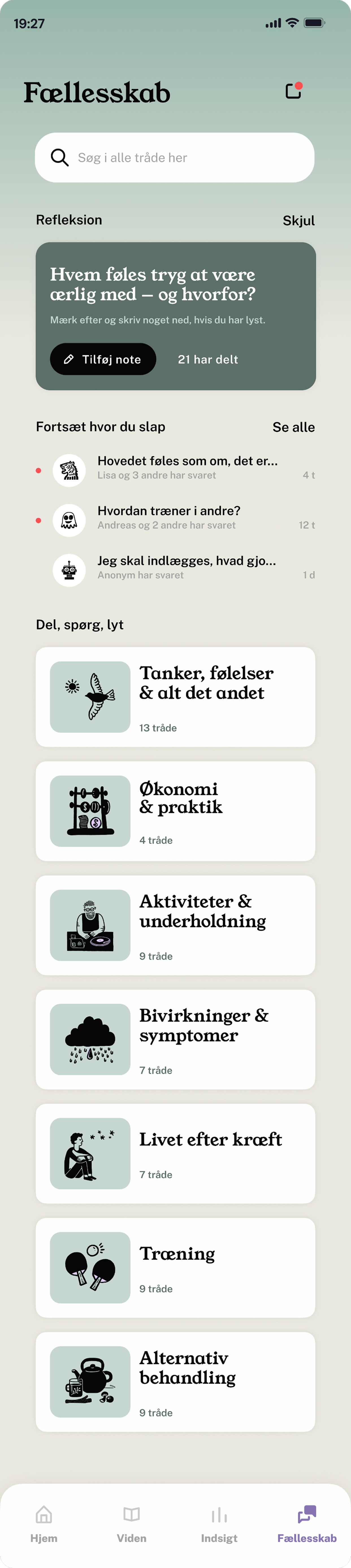 Eksisterende UngeKræfter – Feed