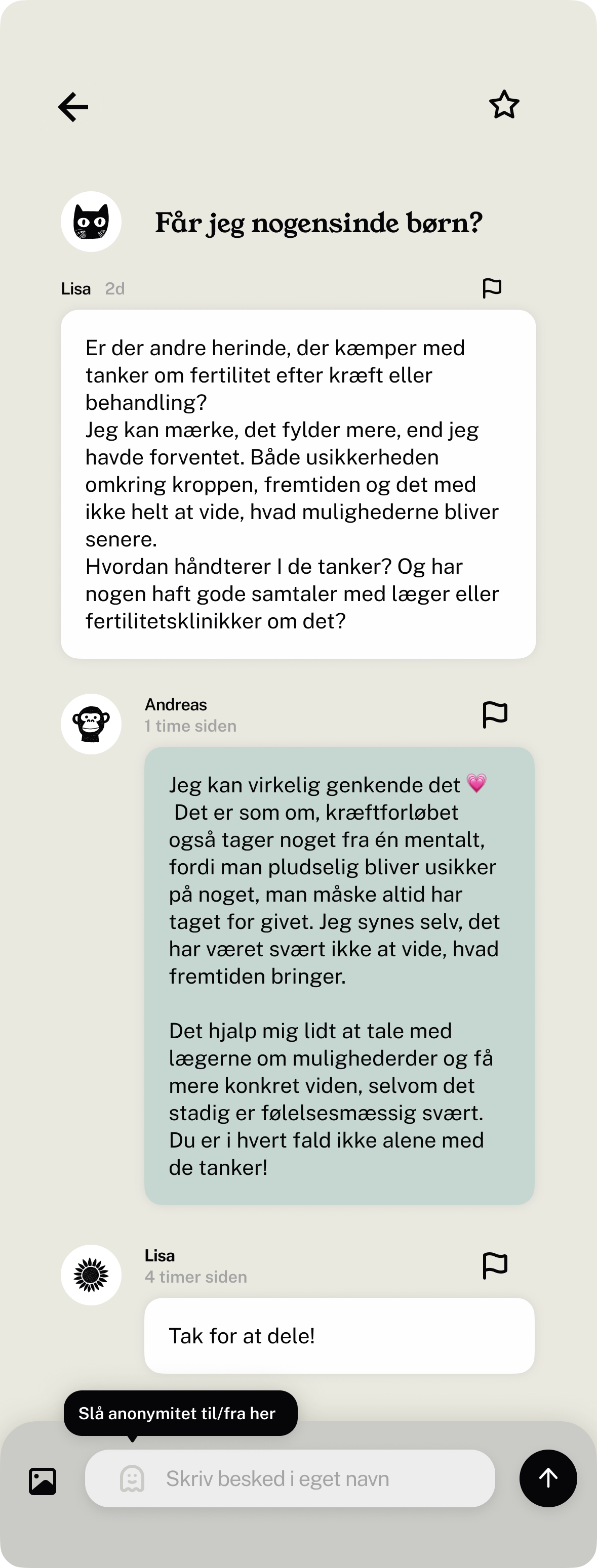 Eksisterende UngeKræfter – Tråd