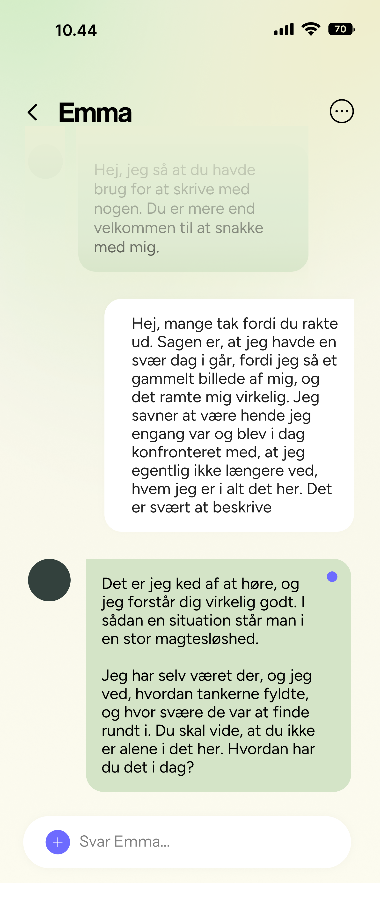 Privatbeskeder i UngeKræfter