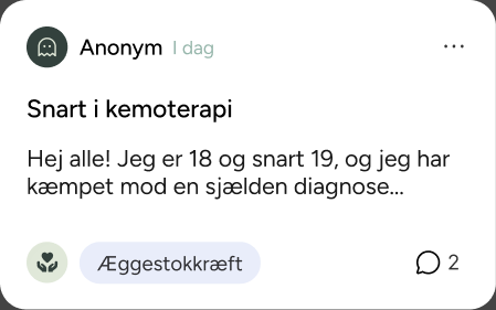 Anonymt opslag om kemoterapi